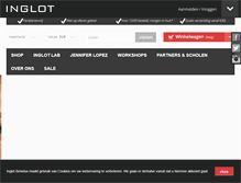 Tablet Screenshot of inglot.nl